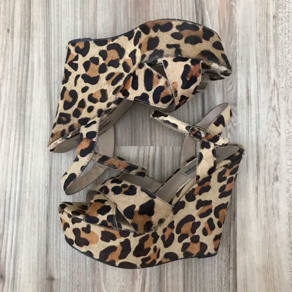 Leopard Print Steve Madden Wedges